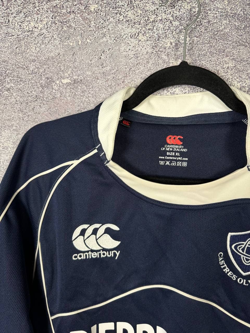 Canterbury of New Zealand Canterbury Castres Olympique Pro Rugby Home Jersey Men's Size US XL / EU 56 / 4 - 6 Thumbnail