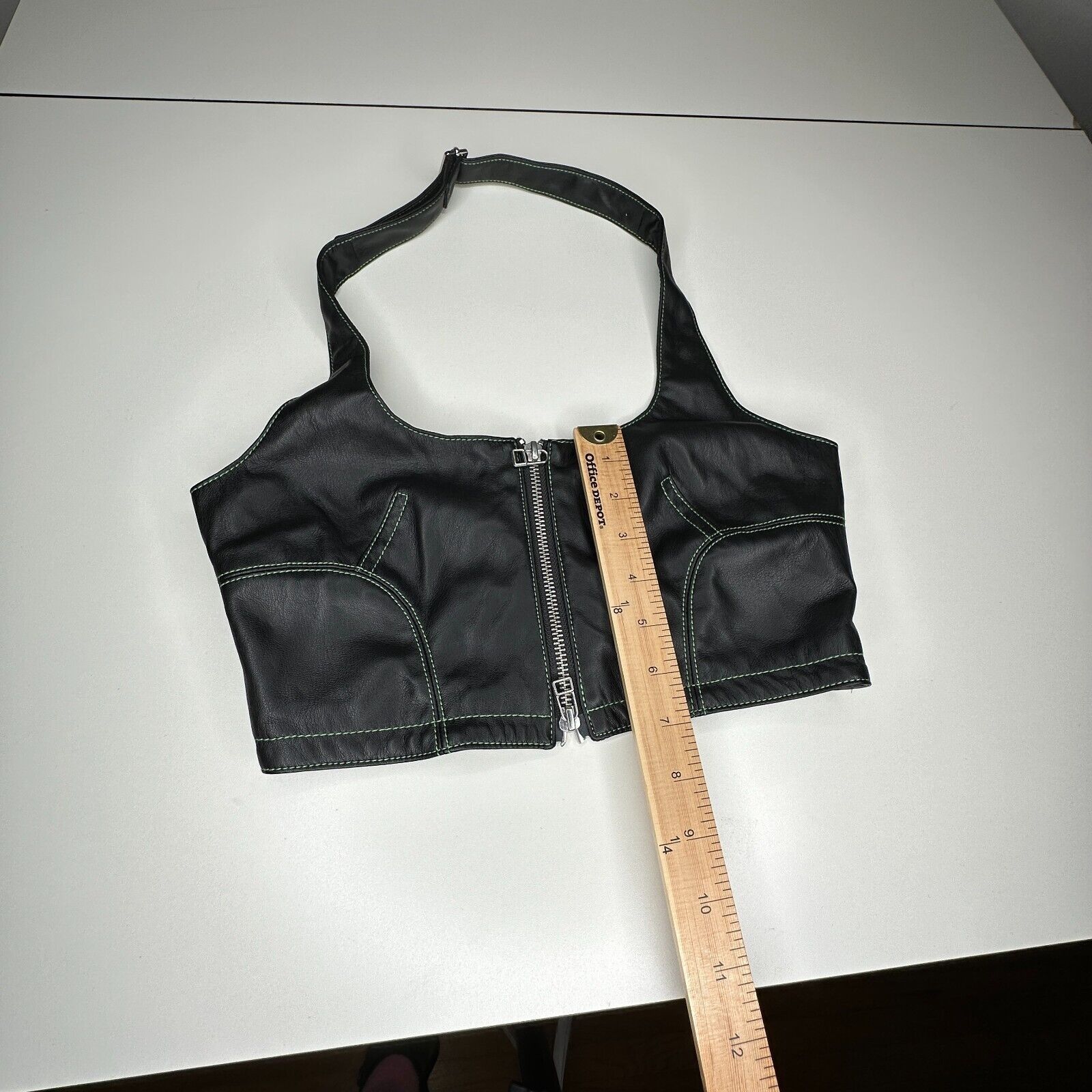 Eckhaus Latta NWOT Eckhaus Latta Black Halterneck Tonal Stitch Scoop Neck Size M / US 6-8 / IT 42-44 - 4 Thumbnail