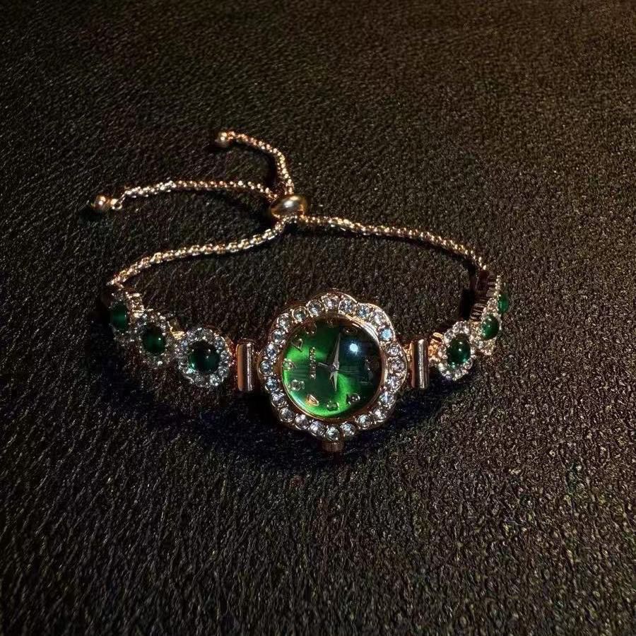Other Vintage Babysbreath Bracelet Watch – Green Dial Size ONE SIZE - 4 Thumbnail