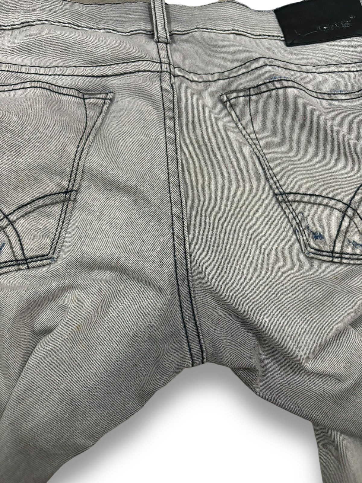 GAS Vintage Gas Anders Faded Patched Distressed Grunge Jeans Size US 33 - 13 Thumbnail