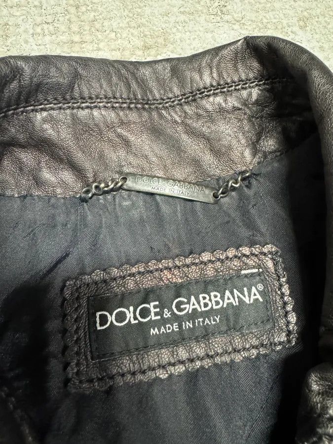 Dolce & Gabbana FW2012 Dolce & Gabbana Black Lamb Leather Jacket Size US S / EU 44-46 / 1 - 8 Thumbnail