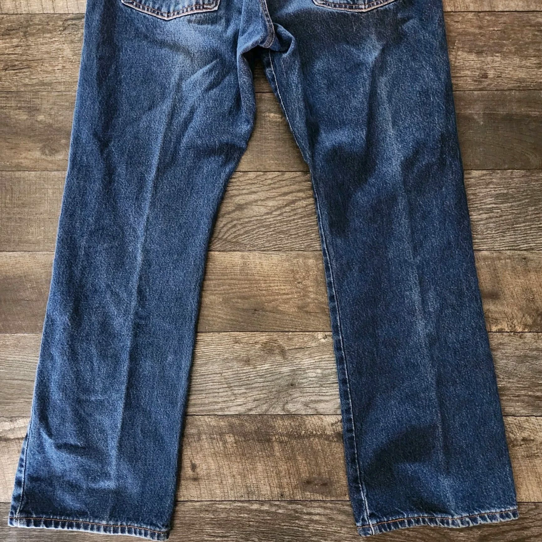 Levi's VINTAGE Levi's 517 Jeans Mens 38x32 Blue Bootcut Y2K Dark Wash Cowboy Jeans Mens 38x32 Blue Bootcut Western USA 517 Size US 38 / EU 54 - 7 Thumbnail