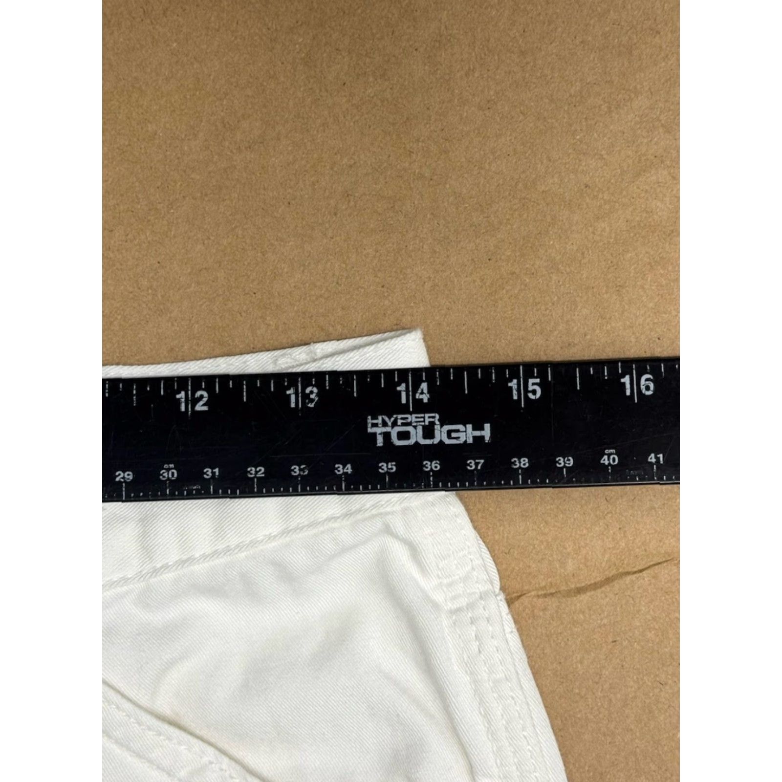 Tommy Hilfiger VINTAGE Tommy Hilfiger Pants Women's Capri Cropped White 90s Retro Logo Zipper Button Cotton Canvas Regular Straight Mid Rise 4 Womens Size 27" / US 4 / IT 40 - 4 Thumbnail