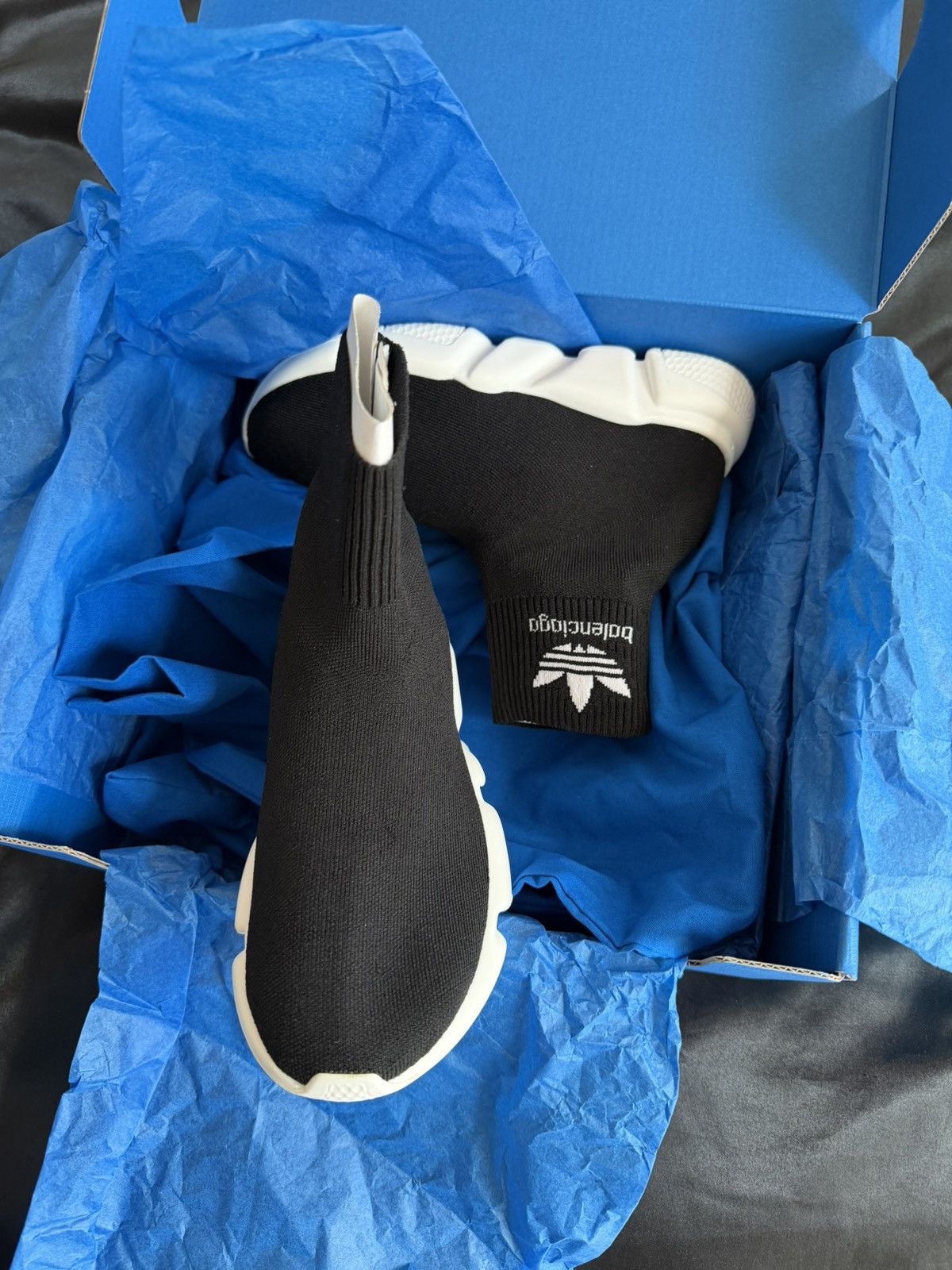 Adidas × Balenciaga Adidas x Balenciaga Speed LT Sock Sneakers Size US 4 / IT 34 - 2 Thumbnail