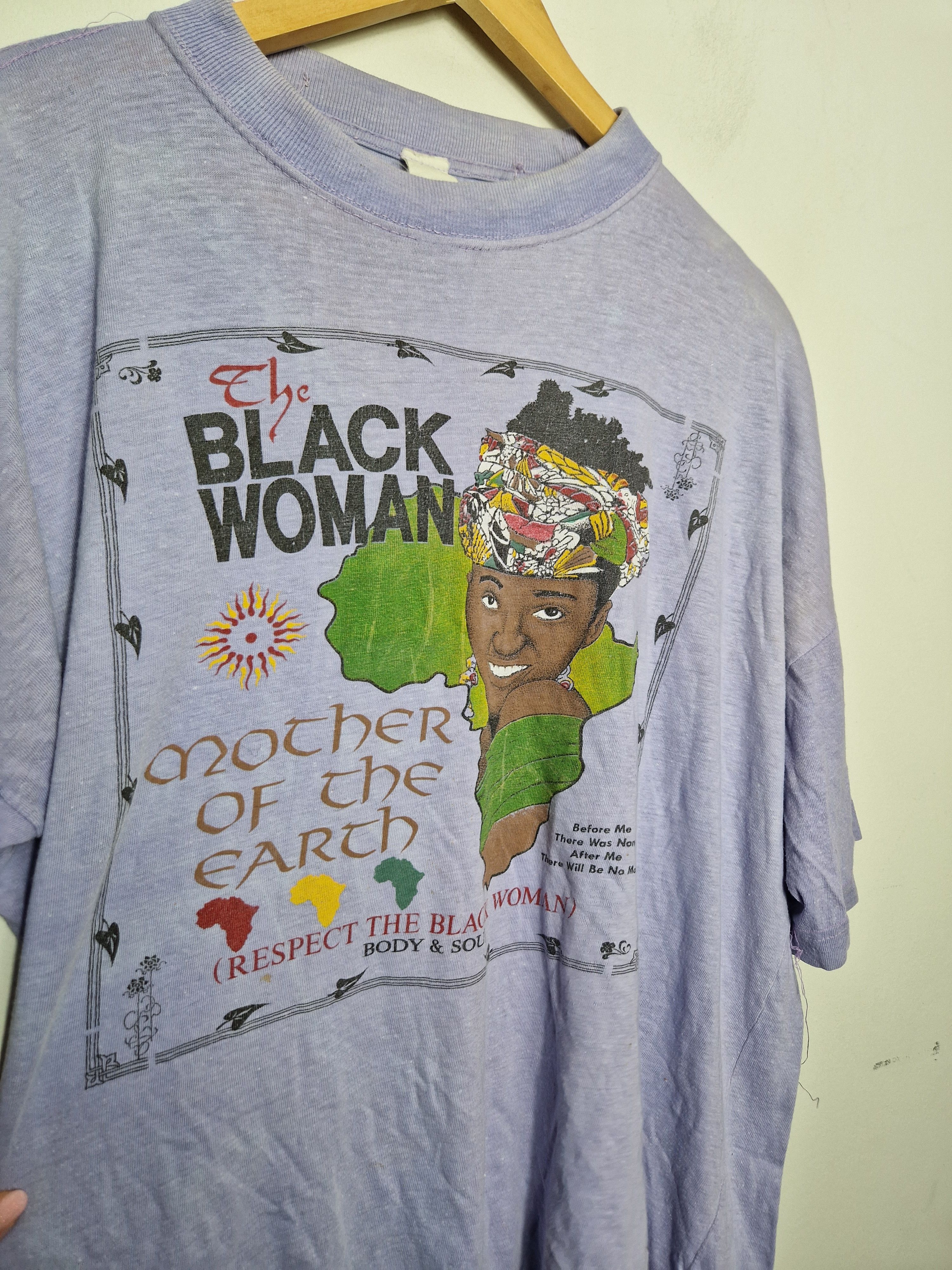 Vintage Vintage Black Lives Matter Africa black woman tee 90s Size L / US 10 / IT 46 - 4 Thumbnail
