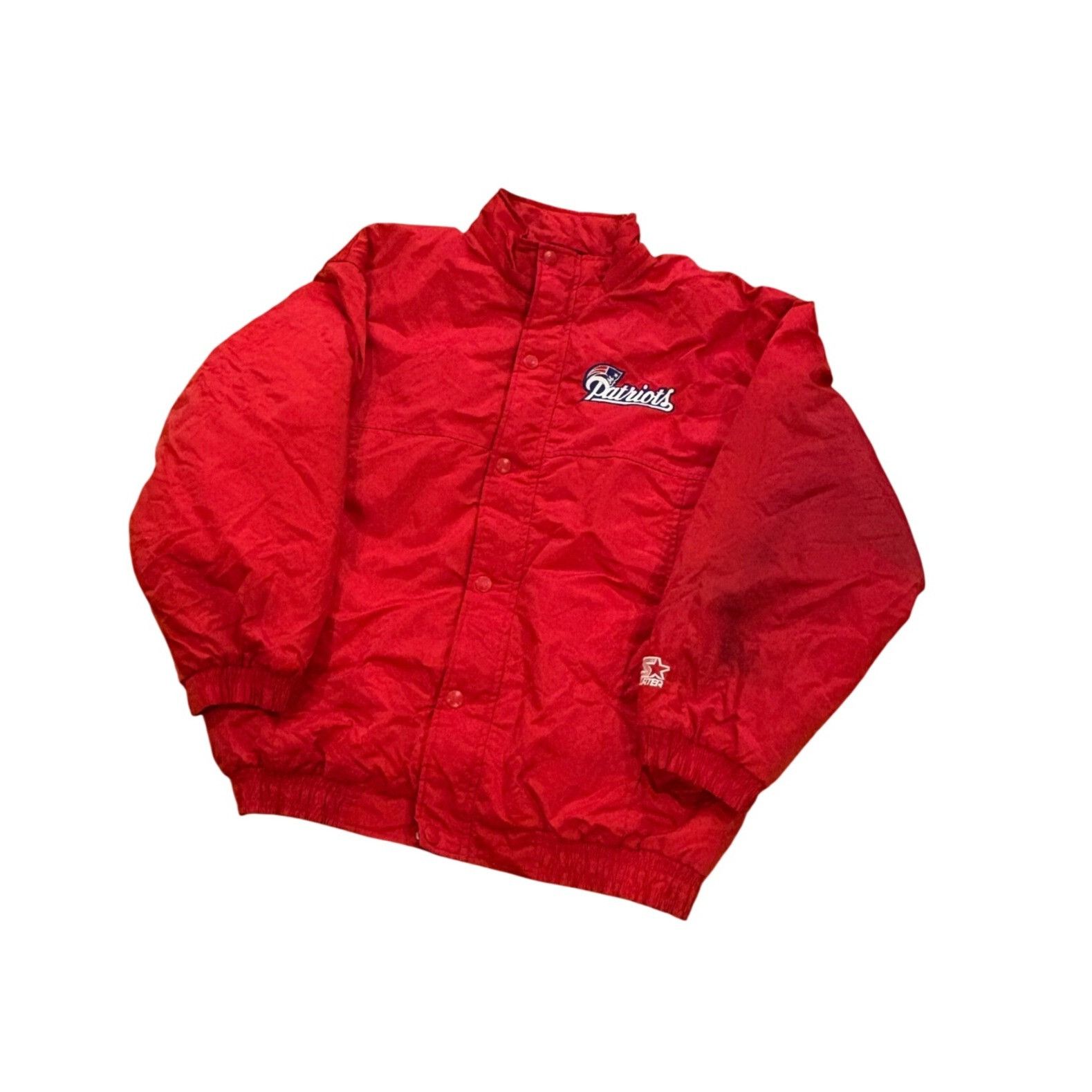 Starter Vintage 90s Starter New England Patriots NFL Full Zip Puffer Size US XL / EU 56 / 4 - 4 Thumbnail