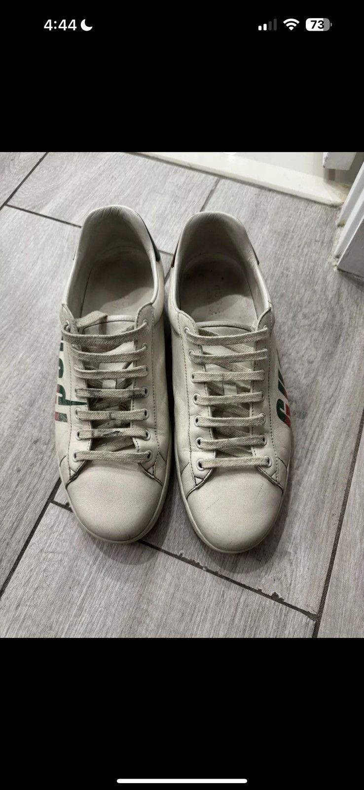 Gucci Gucci Ace Blade Size 11.5 Used 516137 Size US 11.5 / EU 44-45 - 5 Thumbnail