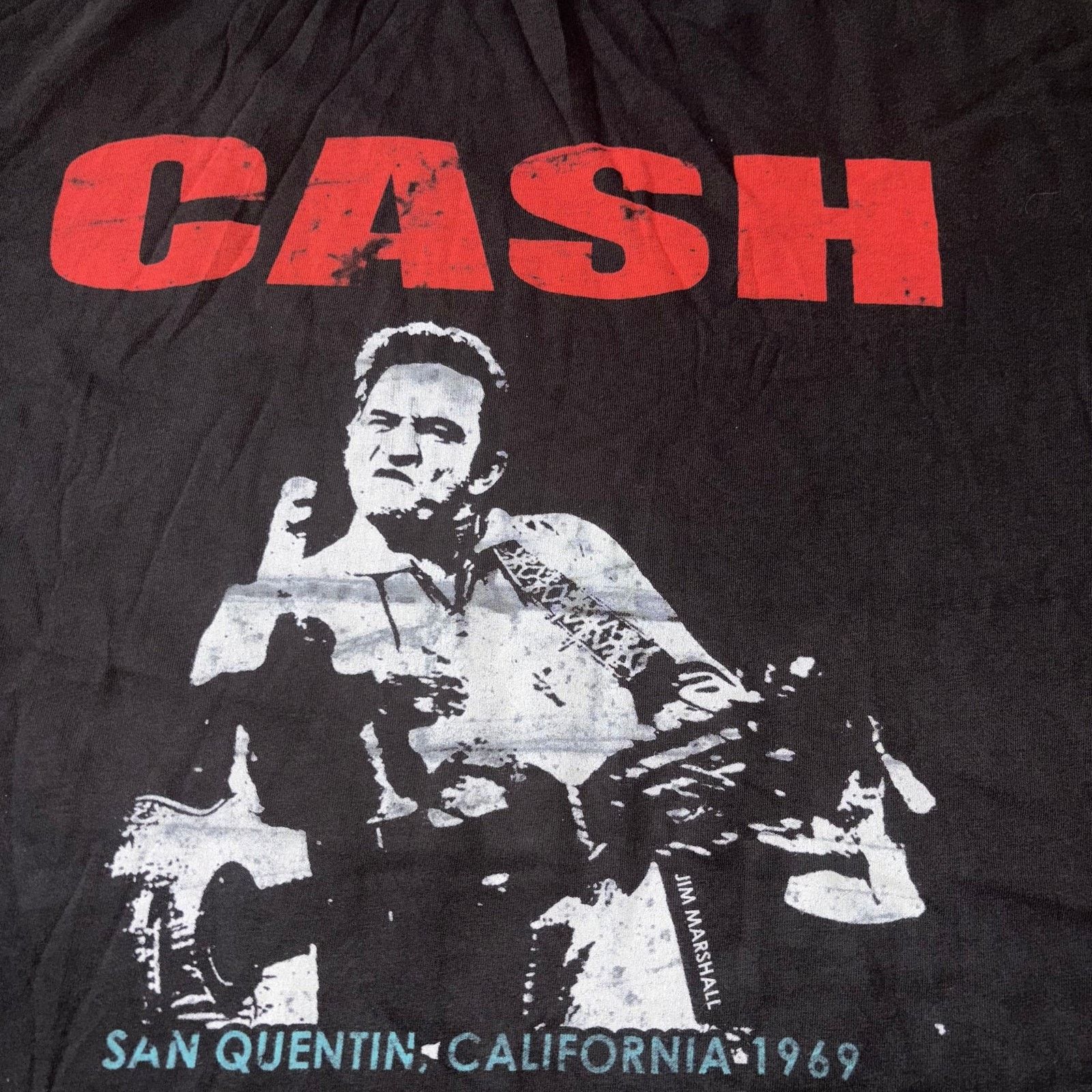 Vintage Jim Marshall Clothing Johnny Cash Middle Finger 'The Bird Size US XL / EU 56 / 4 - 3 Thumbnail
