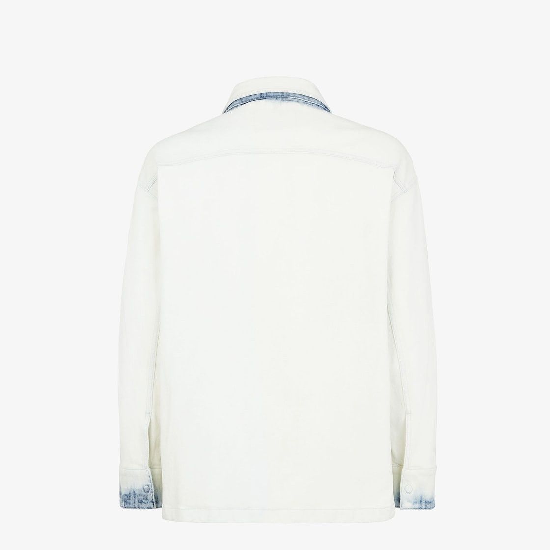 Fendi o1w1db10725 FW1321 Jeans Jacket in White/Blue Size US M / EU 48-50 / 2 - 2 Thumbnail