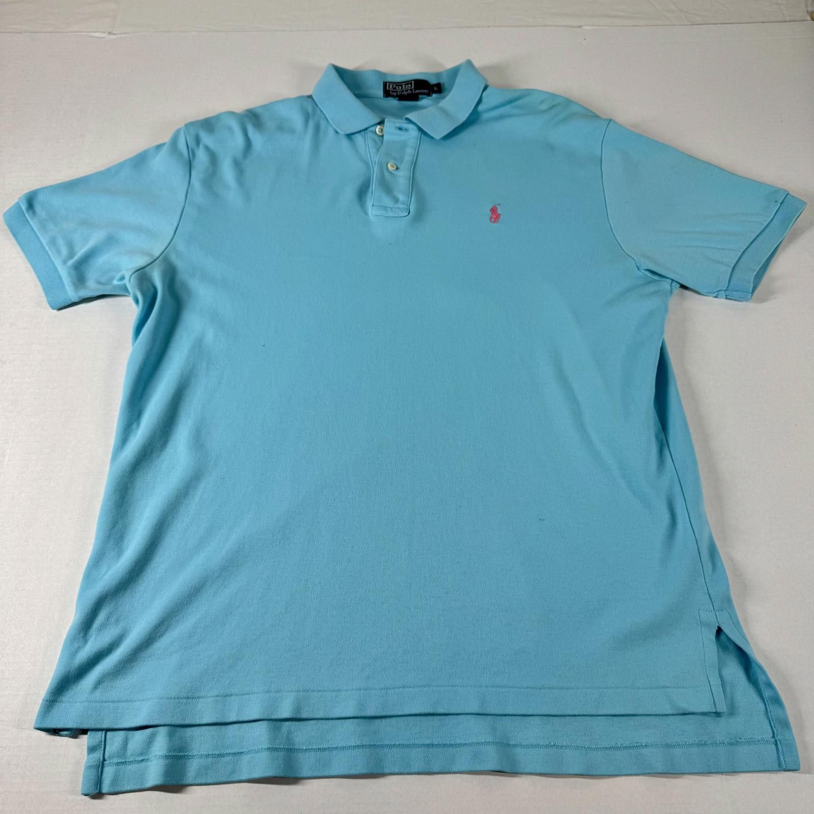 Polo Ralph Lauren Polo Ralph Lauren Men's Baby Blue w/Pink Horse size L Size US L / EU 52-54 / 3 - 1 Thumbnail