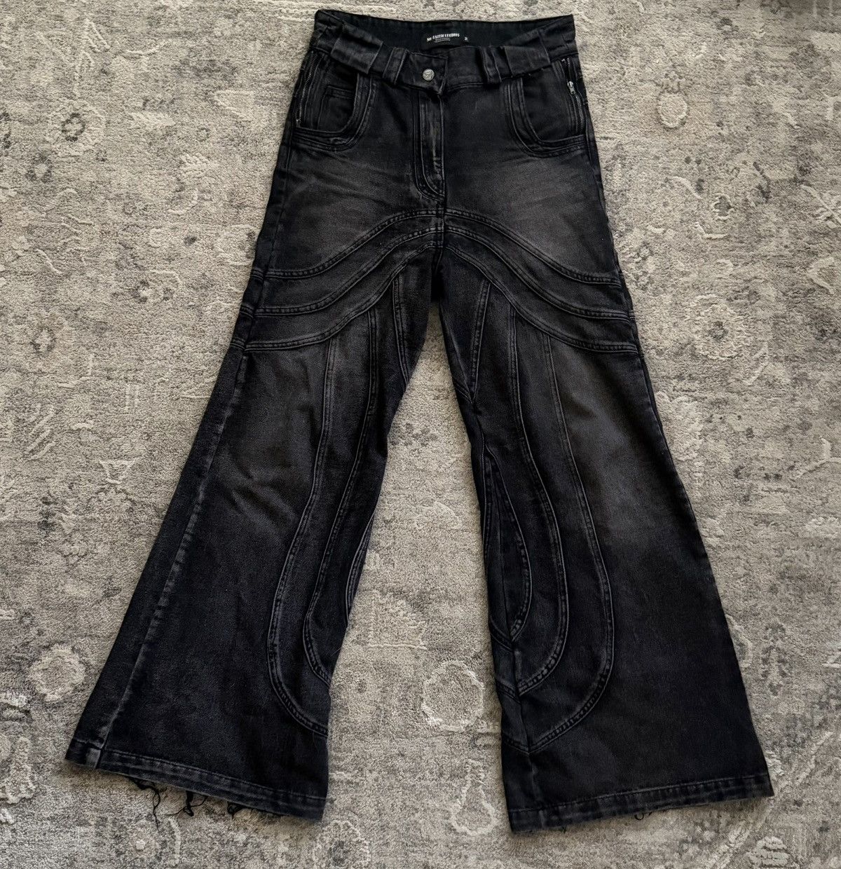 No Faith Studios ITALIAN SEWN & WORN BOOTCUT DENIM | Grailed