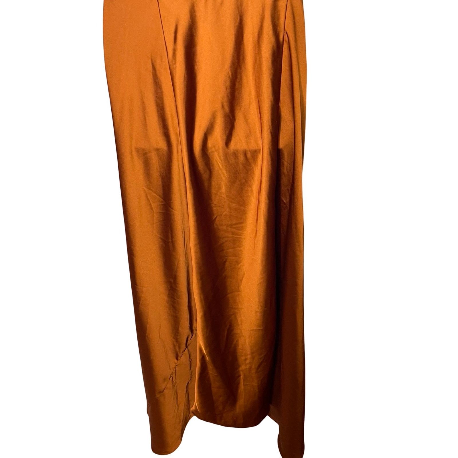 Other Obando One Shoulder Maxi Gown Dress in Burnt Orange crepe 8 Size M / US 6-8 / IT 42-44 - 4 Thumbnail
