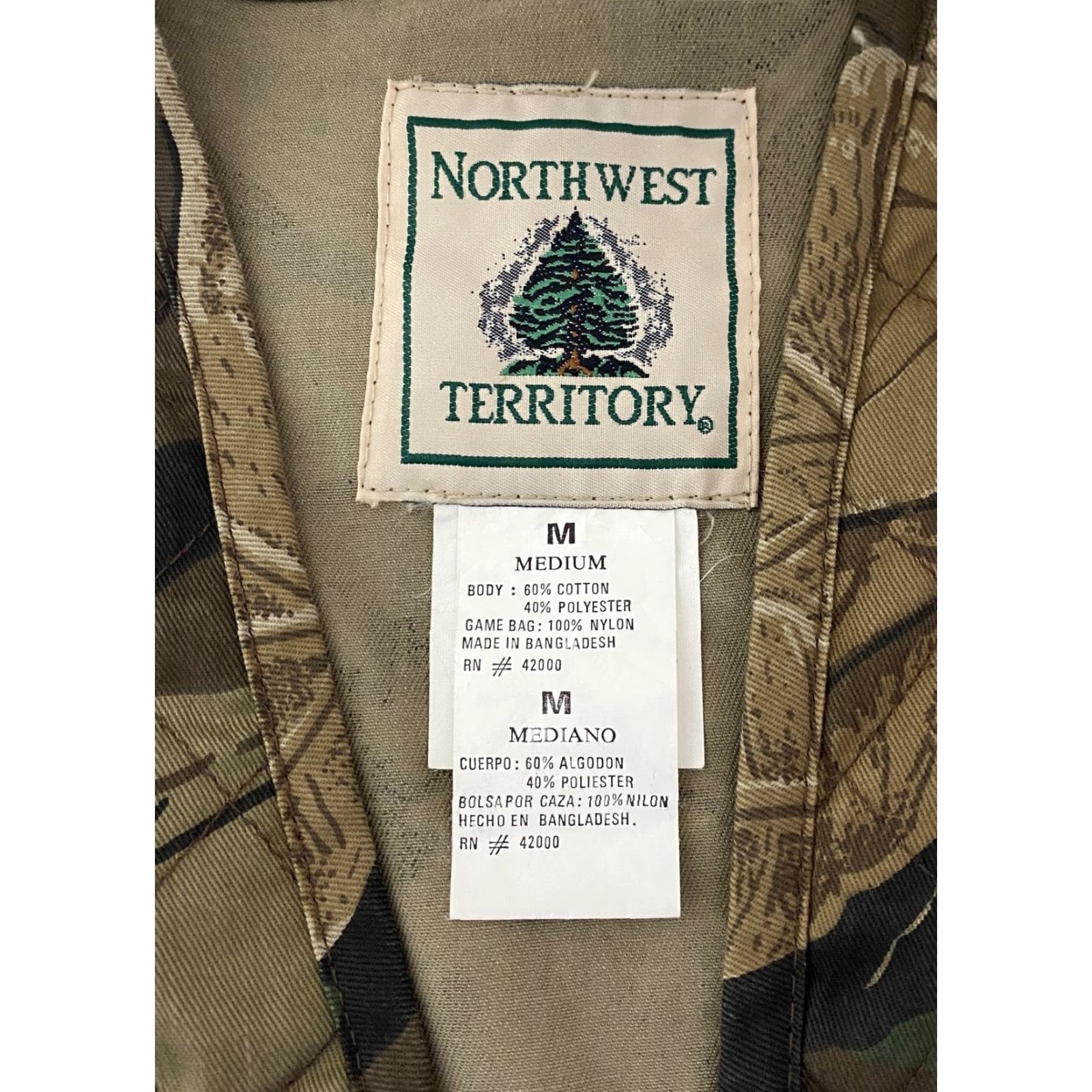 Vintage Northwest Territory Hunting Vest Mens Medium Camo Outdoor Game Bag Pockets Nylon Vest Size US M / EU 48-50 / 2 - 5 Thumbnail