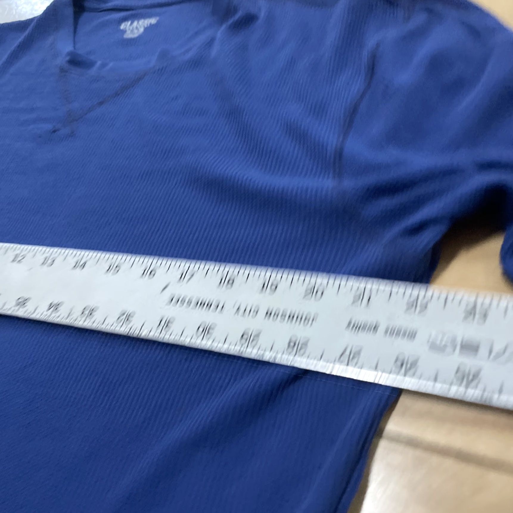 Old Navy Old Navy Tee Shirt Men XL Blue Crew Neck Thermal Pique Knit T-Shirt Basic Classic Size US XL / EU 56 / 4 - 7 Thumbnail