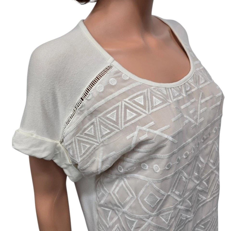 Anthropologie Anthropologie Skies Are Blue Shirt M Patterned Short Sleeve Size M / US 6-8 / IT 42-44 - 7 Thumbnail