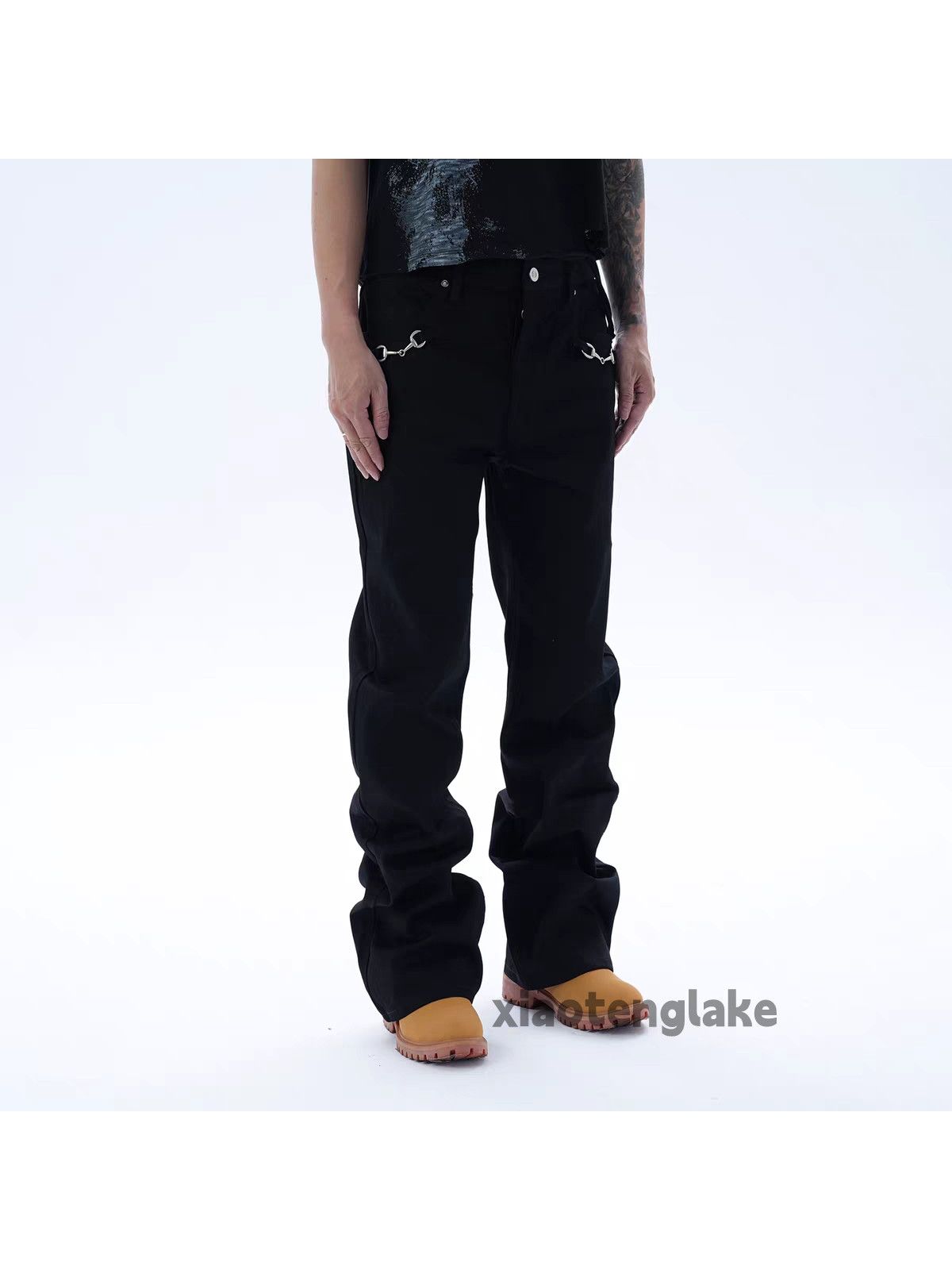 zx Balenciaga rickowens style loose baggy y2k jeans