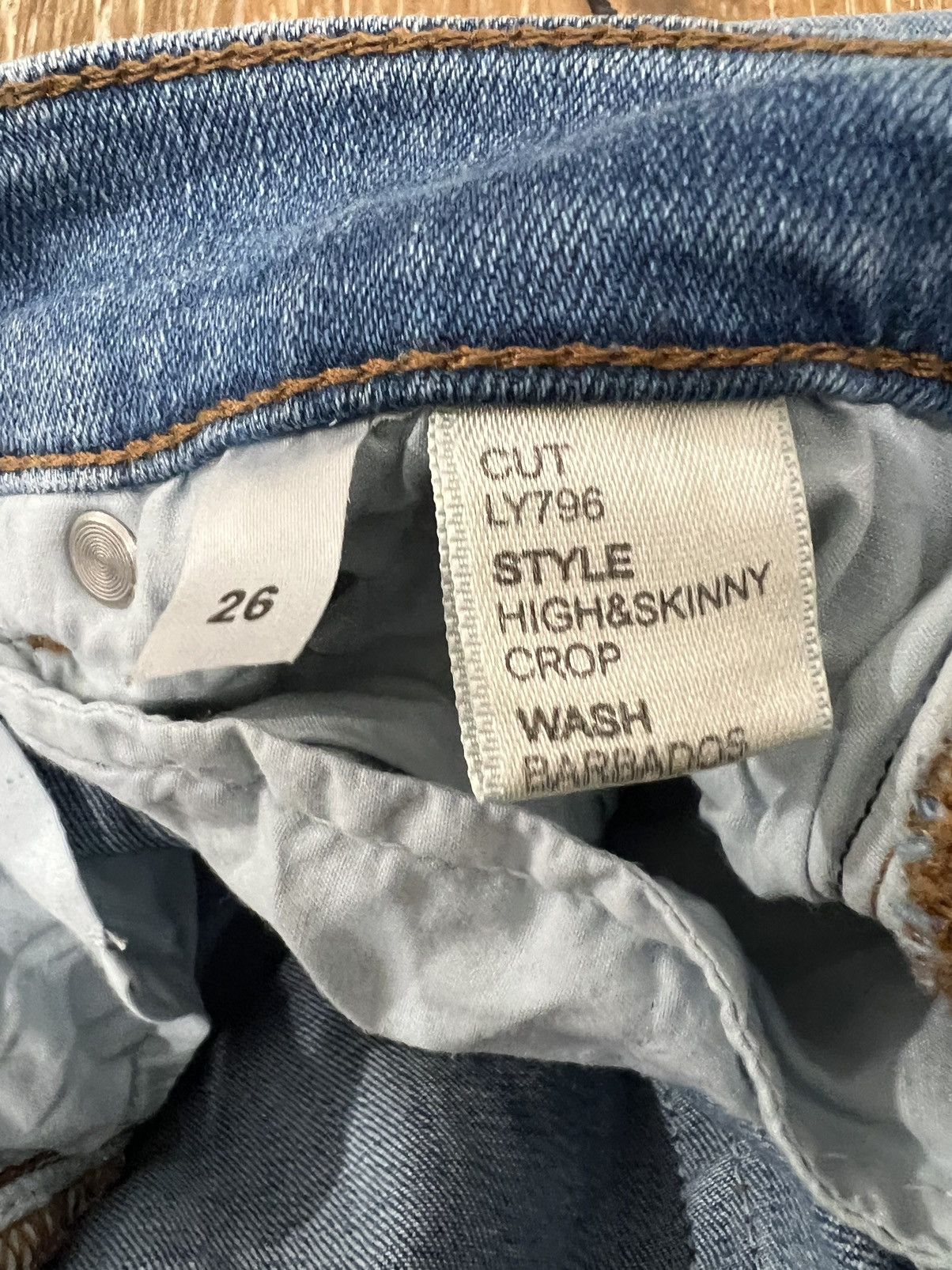 Reformation Womens reformation high and skinny crop jeans Size 24" / US 00 / IT 34 - 4 Thumbnail