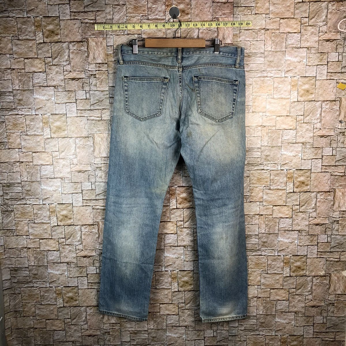 Uniqlo Uniqlo Boyfriend Blue Distressed Denim Pants #A998 Size US 32 / EU 48 - 16 Thumbnail
