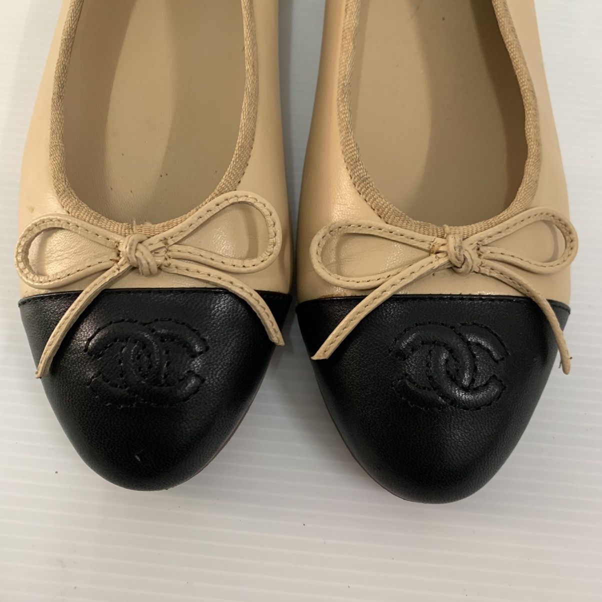 Chanel Chanel Ballerinas Leather Flats Shoes Size US 5.5 / IT 35.5 - 4 Thumbnail