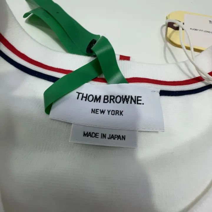 Thom Browne Thom Browne White Long Sleeve T-Shirt for Men -2507 Size US M / EU 48-50 / 2 - 2 Thumbnail