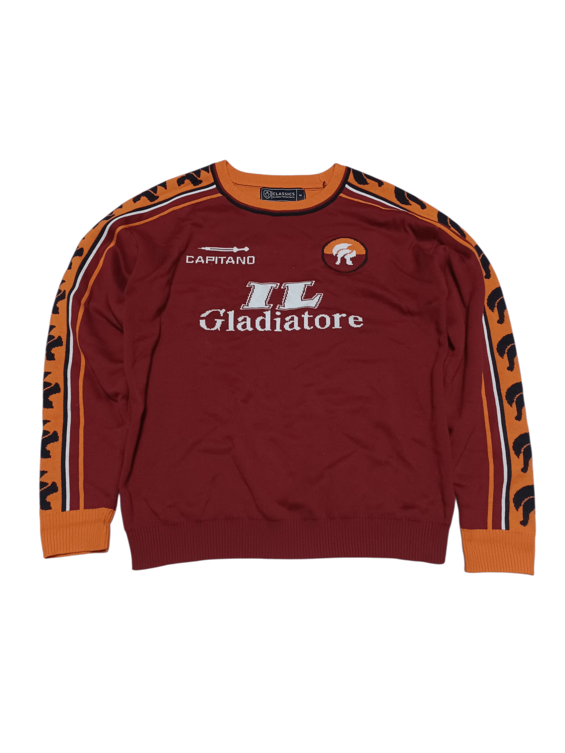 Other TOTTI ROMA VINTAGE SOCCER JERSEY STYLE SWEATER Size US M / EU 48-50 / 2 - 1 Thumbnail