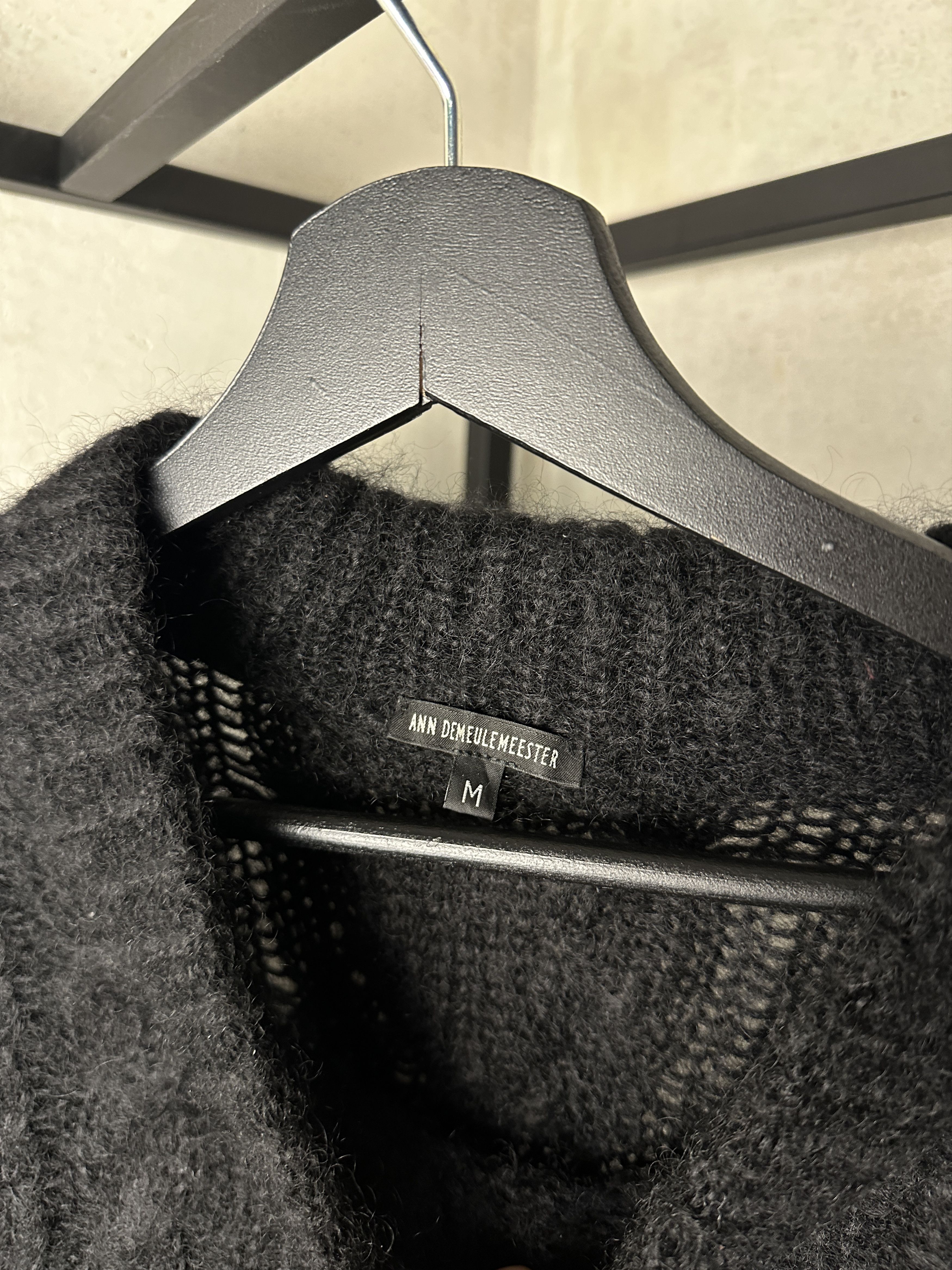 Ann Demeulemeester Ann Demeulemeester FW10 Black Mohair Cable Knit Sweater Size M / US 6-8 / IT 42-44 - 3 Thumbnail