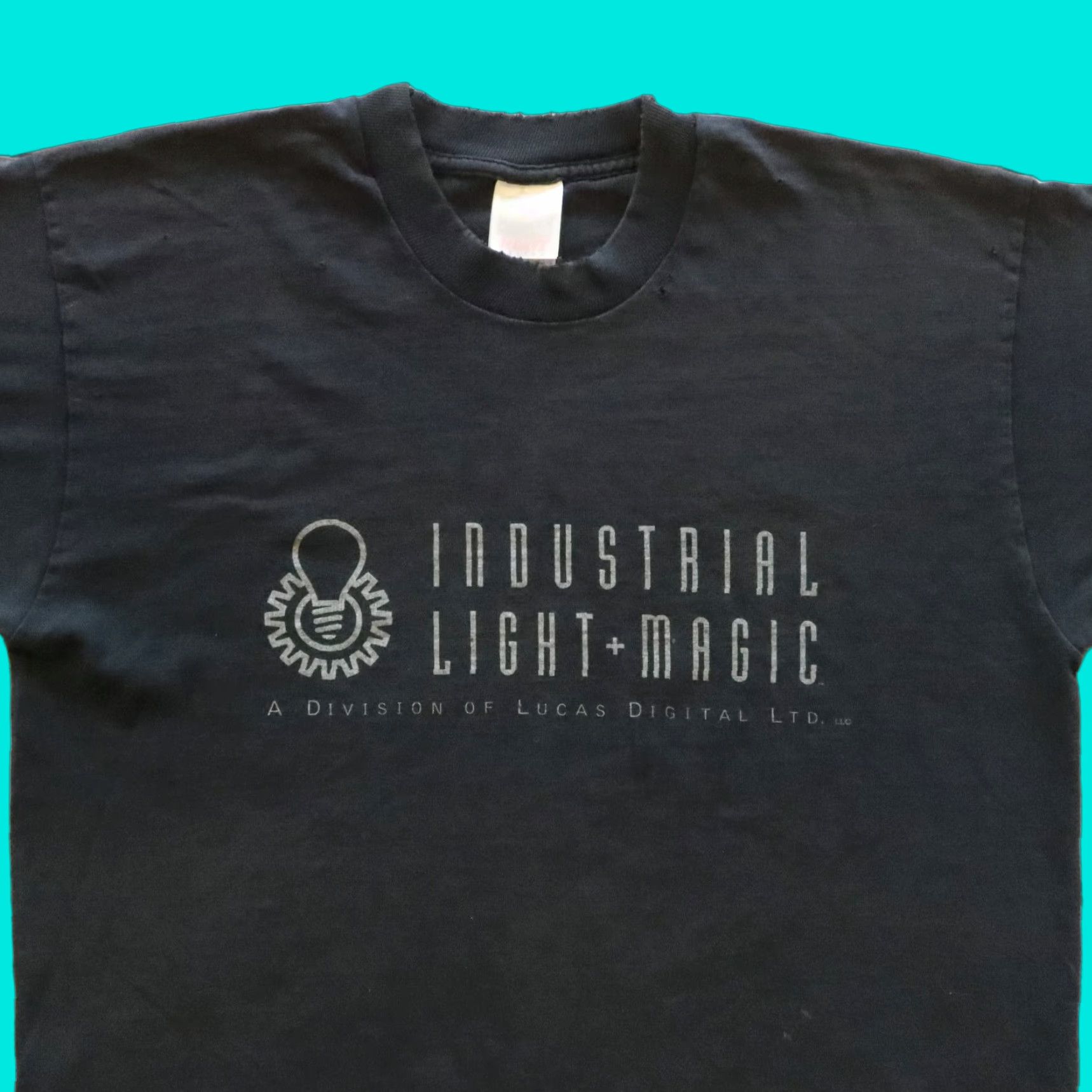Fruit Of The Loom VINTAGE The Lost World Industrial Light & Magic Lucas Arts Tee Tshirt - Black - L - Mens - T-Shirt Size US L / EU 52-54 / 3 - 1 Thumbnail
