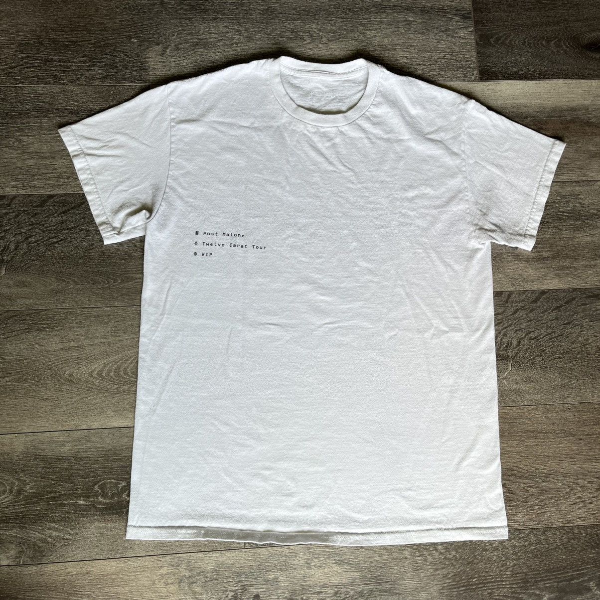 Band Tees × Vintage Post Malone Twelve Carat Tour VIP Butterfly Graphic T Shirt Size US M / EU 48-50 / 2 - 2 Thumbnail