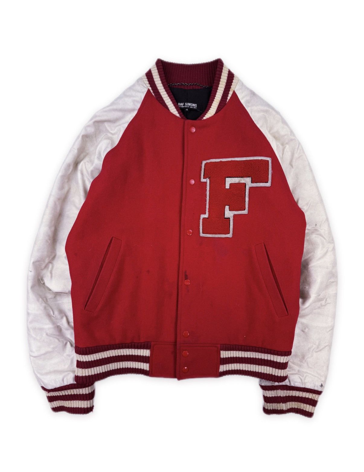 Raf Simons AW02 Raf Simons ‘Virginia Creeper’ Chenille Patch Varsity Jacket Size US S / EU 44-46 / 1 - 3 Thumbnail