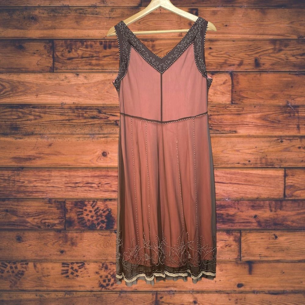 Other IXE Pink Beaded Overlay Dress Size 8 Size M / US 6-8 / IT 42-44 - 2 Thumbnail