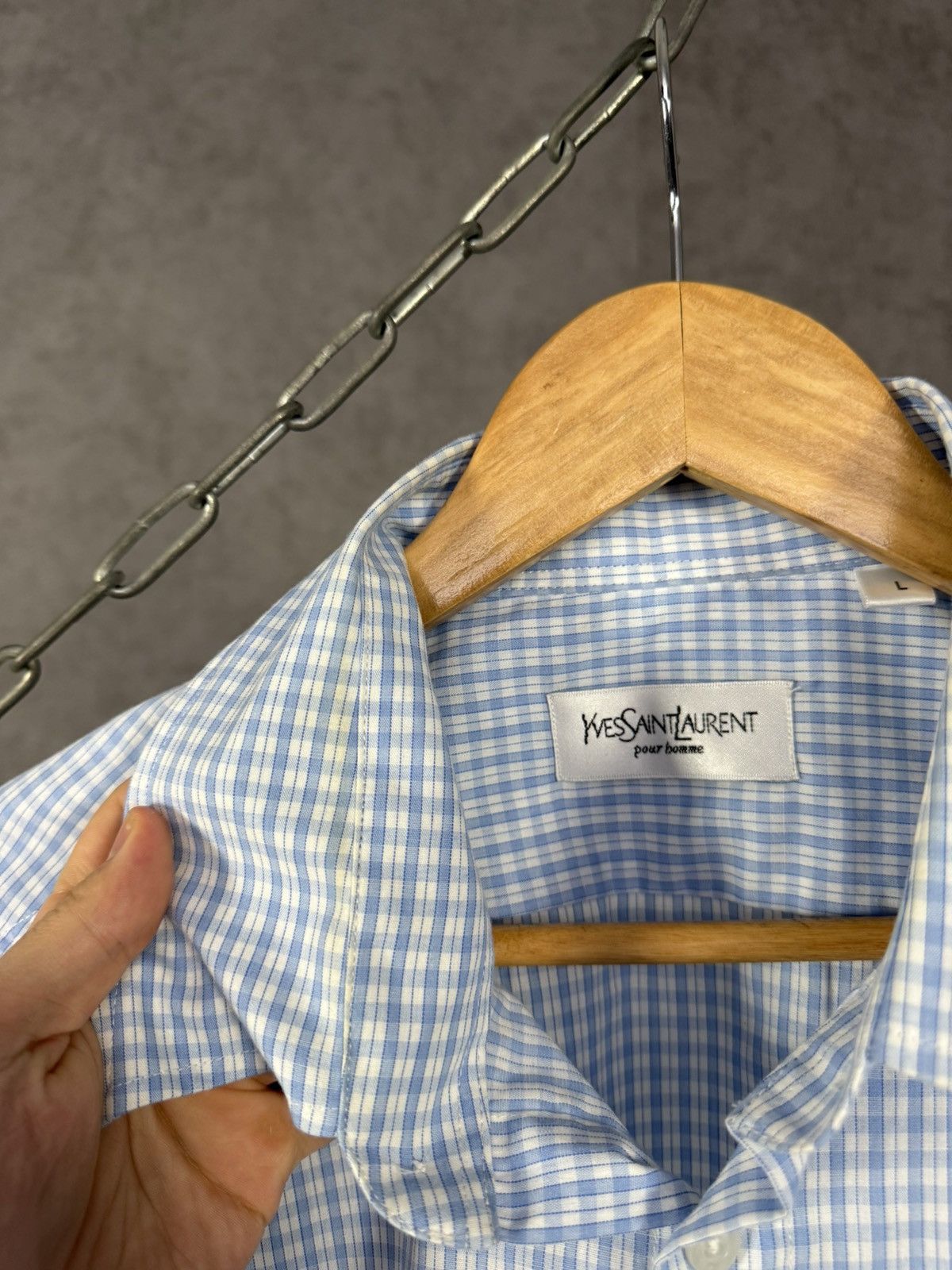 Yves Saint Laurent YSL Yves Saint Laurent vintage luxury designer shirt Size US L / EU 52-54 / 3 - 7 Thumbnail