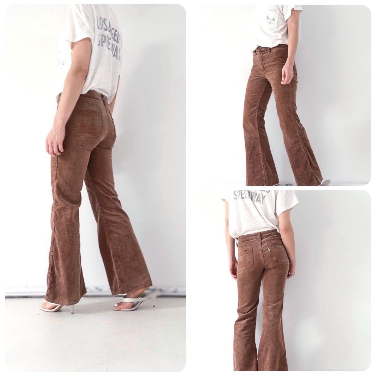 Levi's Vintage Clothing Vintage Levis Flared Corduroy Pants Brown White Tab Small “e Size 26" / US 2 / IT 38 - 20 Thumbnail