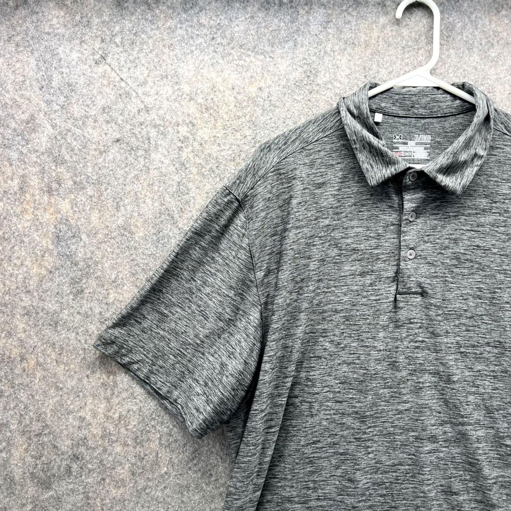 Under Armour Under Armour Polo Shirt Men XL Heather Gray Athletic Training Heatgear Golf Shirt Size US XL / EU 56 / 4 - 3 Thumbnail