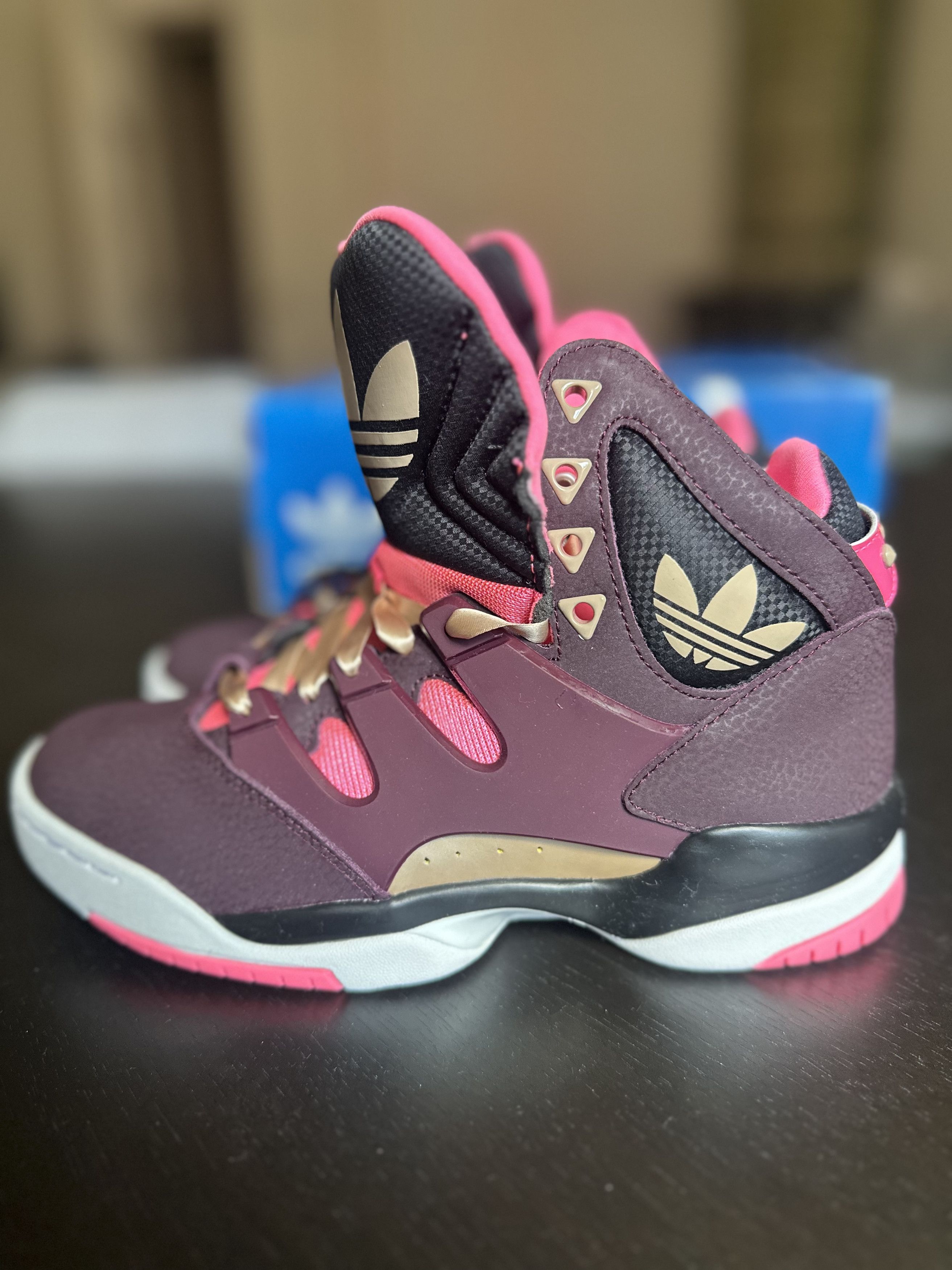 Adidas Adidas GLC Hi-Tops Q32921 Maroon – DS / Size US 6 Women Size US 6 / IT 36 - 3 Thumbnail