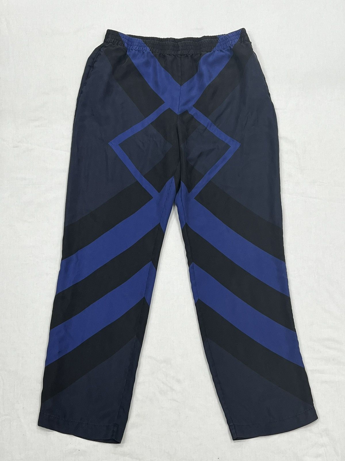 Burberry Burberry Big Check Print Silk Pants Size US 34 / EU 50 - 2 Thumbnail