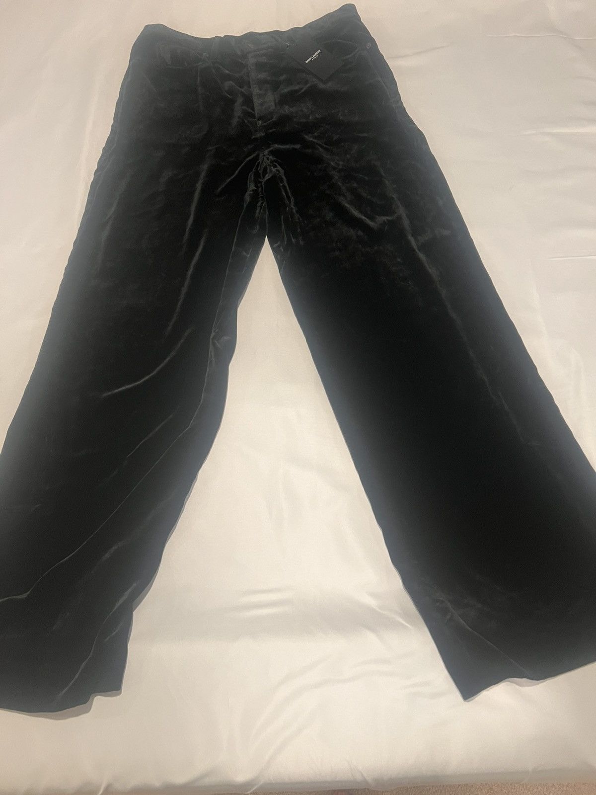 Saint Laurent Paris Saint Laurent velvet wide leg pants. 33. $1990 Size US 33 - 2 Thumbnail