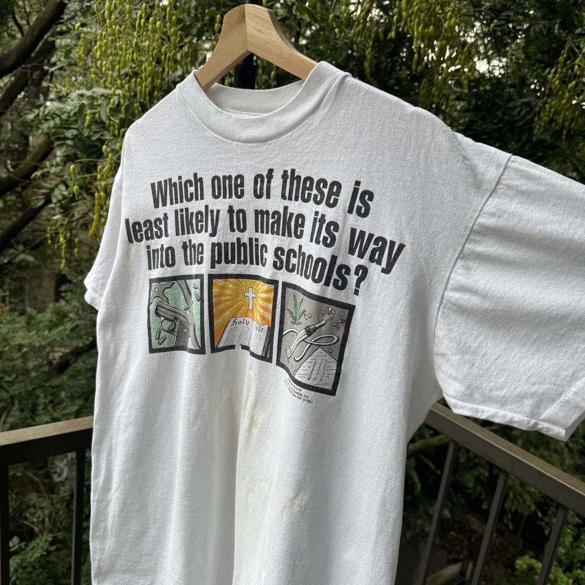 Vintage Gun Drugs God Public Schools Shirt ERD Grunge Thrashed Faded Size US L / EU 52-54 / 3 - 5 Thumbnail