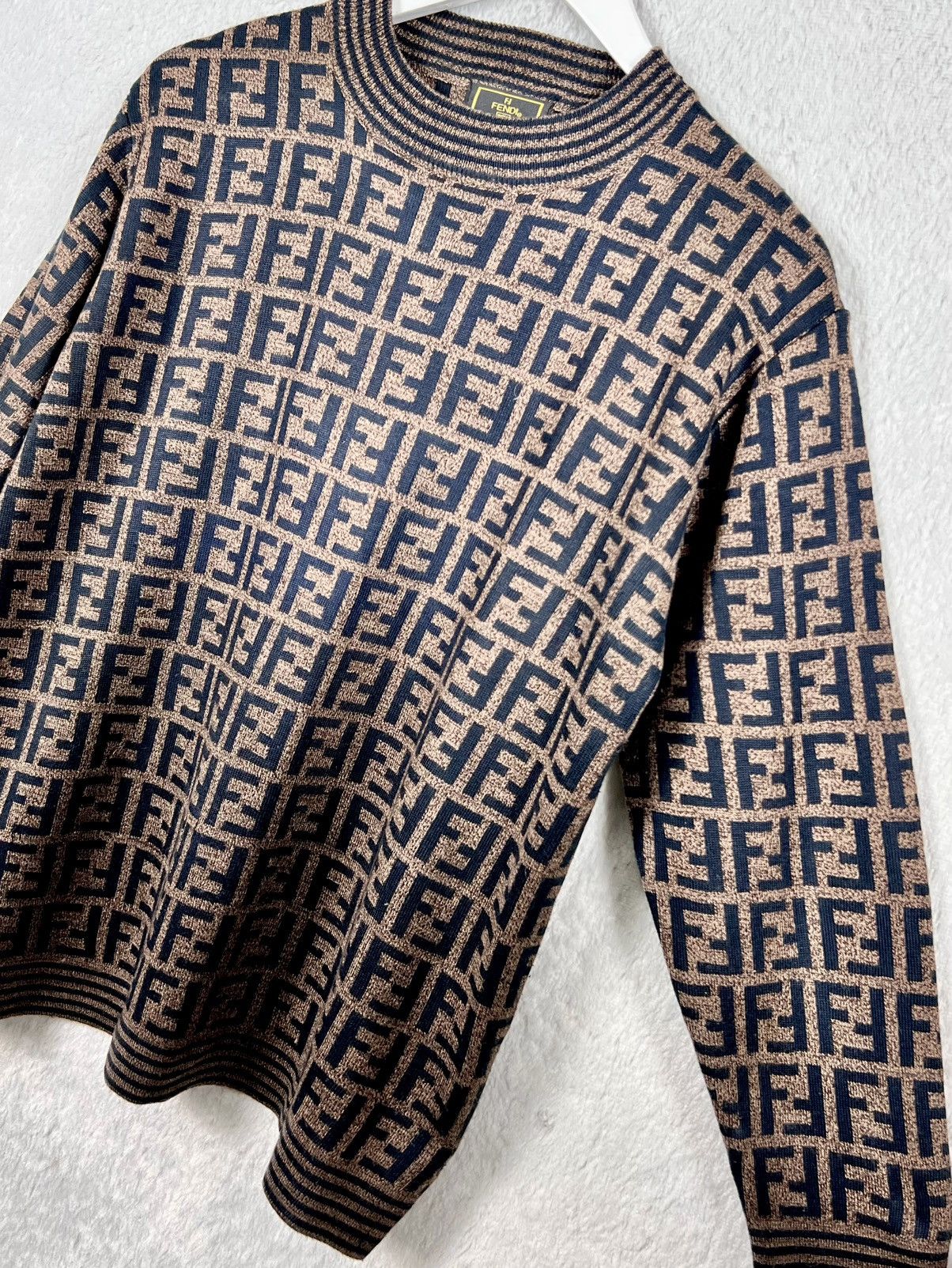 Fendi Fendi Zucca Knit Sweater Size US L / EU 52-54 / 3 - 3 Thumbnail