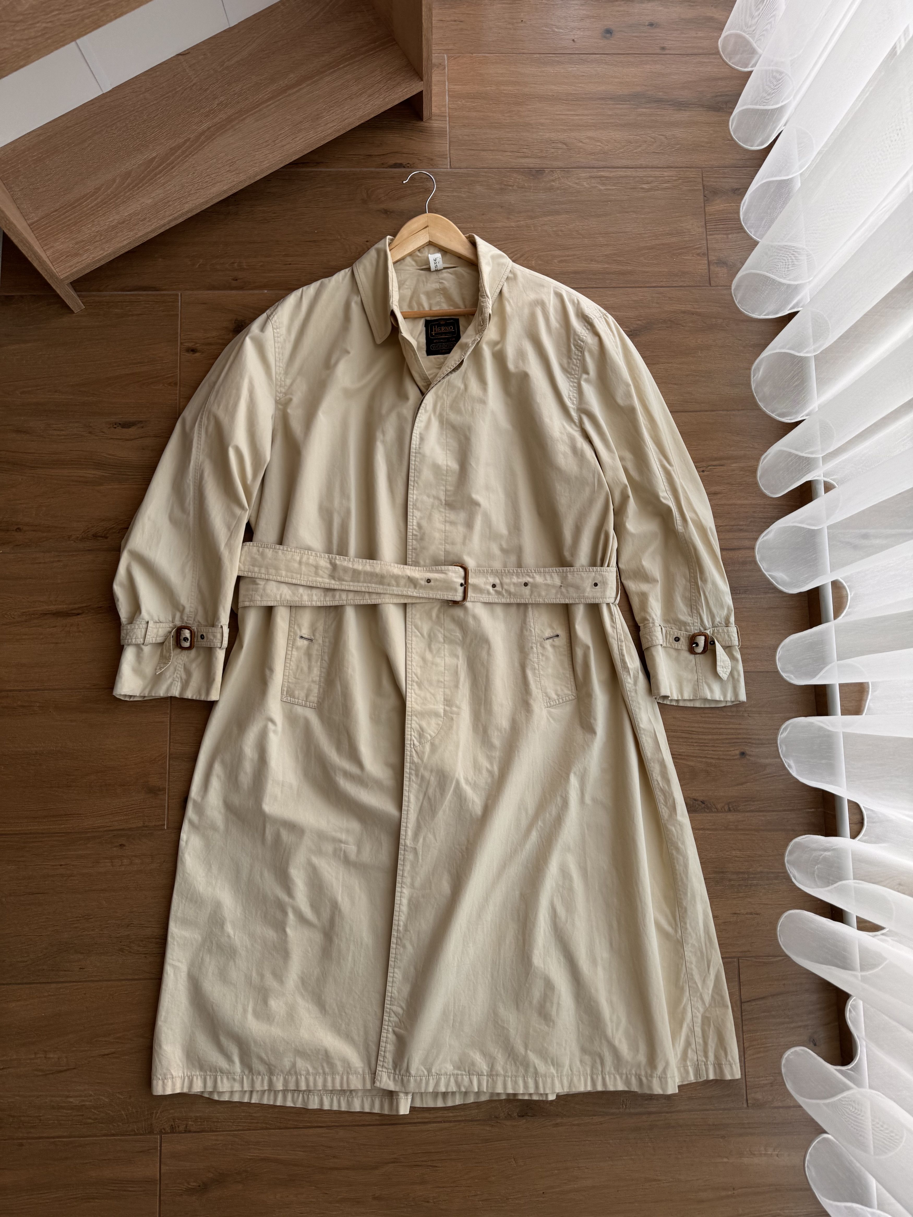 Vintage Herno Made in Italy Luxury Beige Long Coat