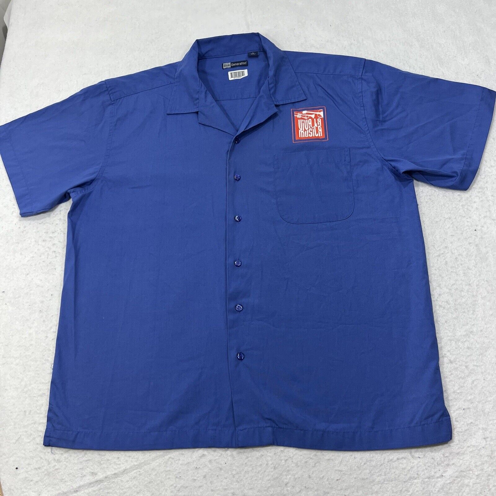 Vintage SeaWorld Viva La Musica Button Front Employee Shirt Size US L / EU 52-54 / 3 - 1 Thumbnail