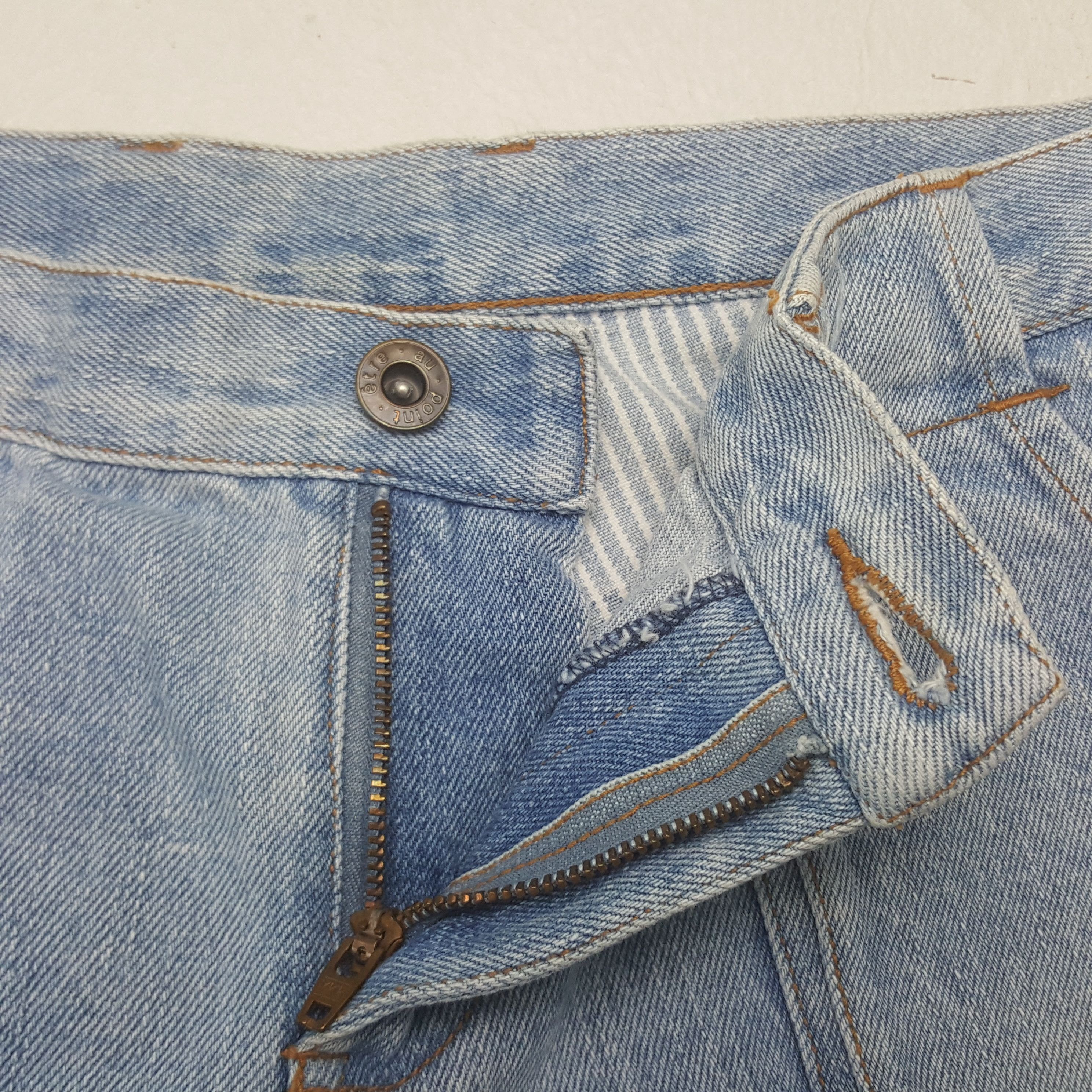 Japanese Brand Vintage Point Striped Style Denim Jeans Size US 29 - 12 Thumbnail