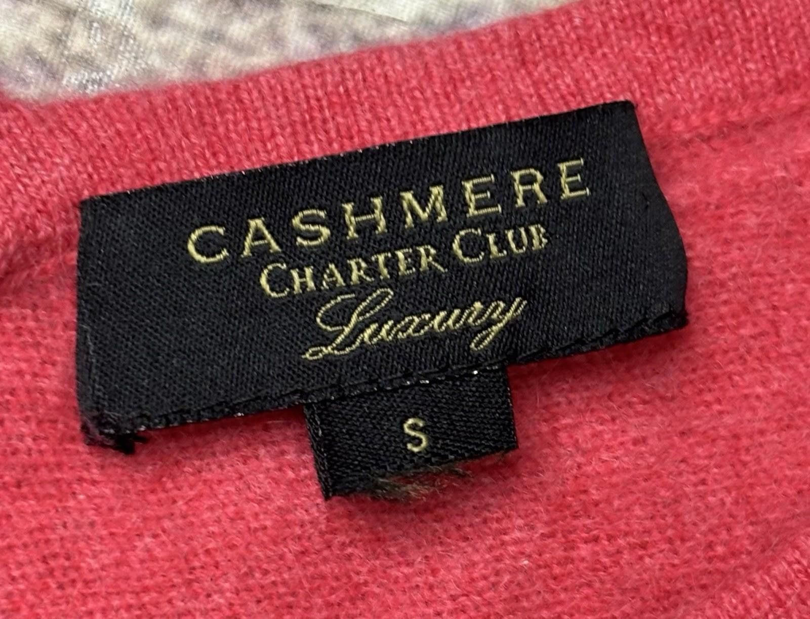 Charter Club Charter Club Luxury Sweater Womens Small Cashmere V-Neck Size S / US 4 / IT 40 - 2 Thumbnail