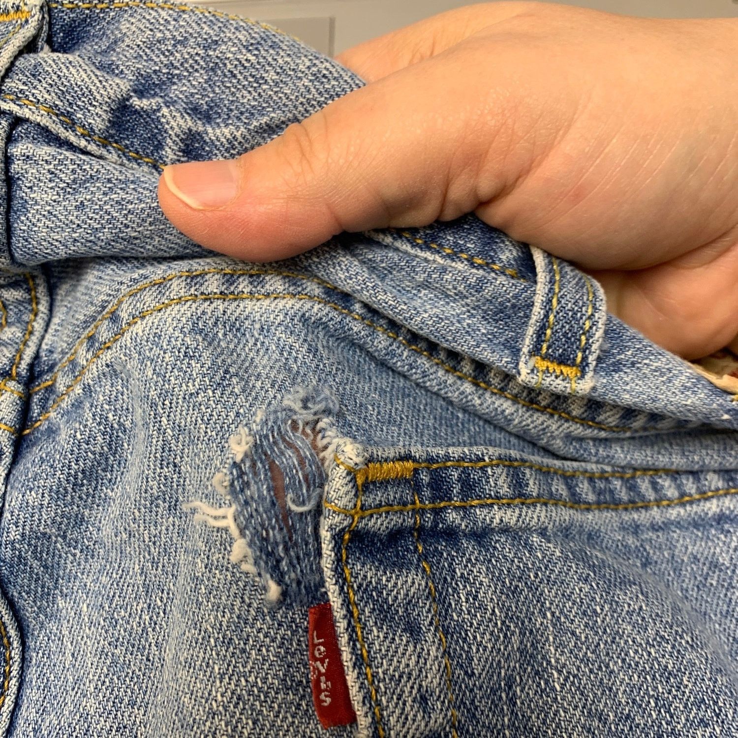 Levi's Levi's 550 Mens 42 Waist Medium Cotton Blend Denim Shorts Size US 42 / EU 58 - 5 Thumbnail