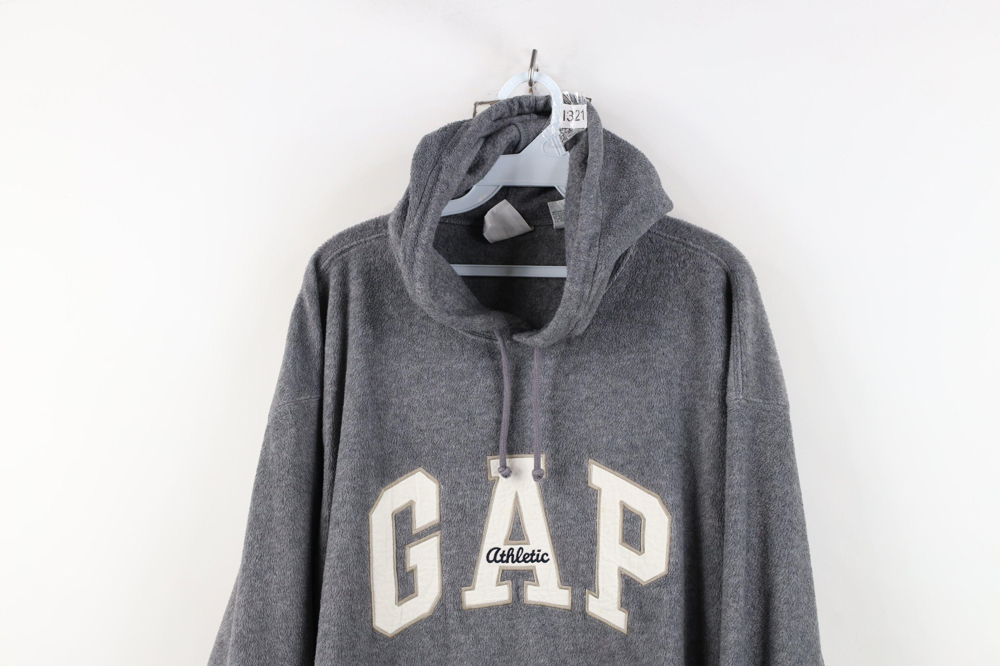 Gap Vintage 90s Gap Athletic Baggy Fleece Hoodie Sweatshirt Size US L / EU 52-54 / 3 - 2 Thumbnail