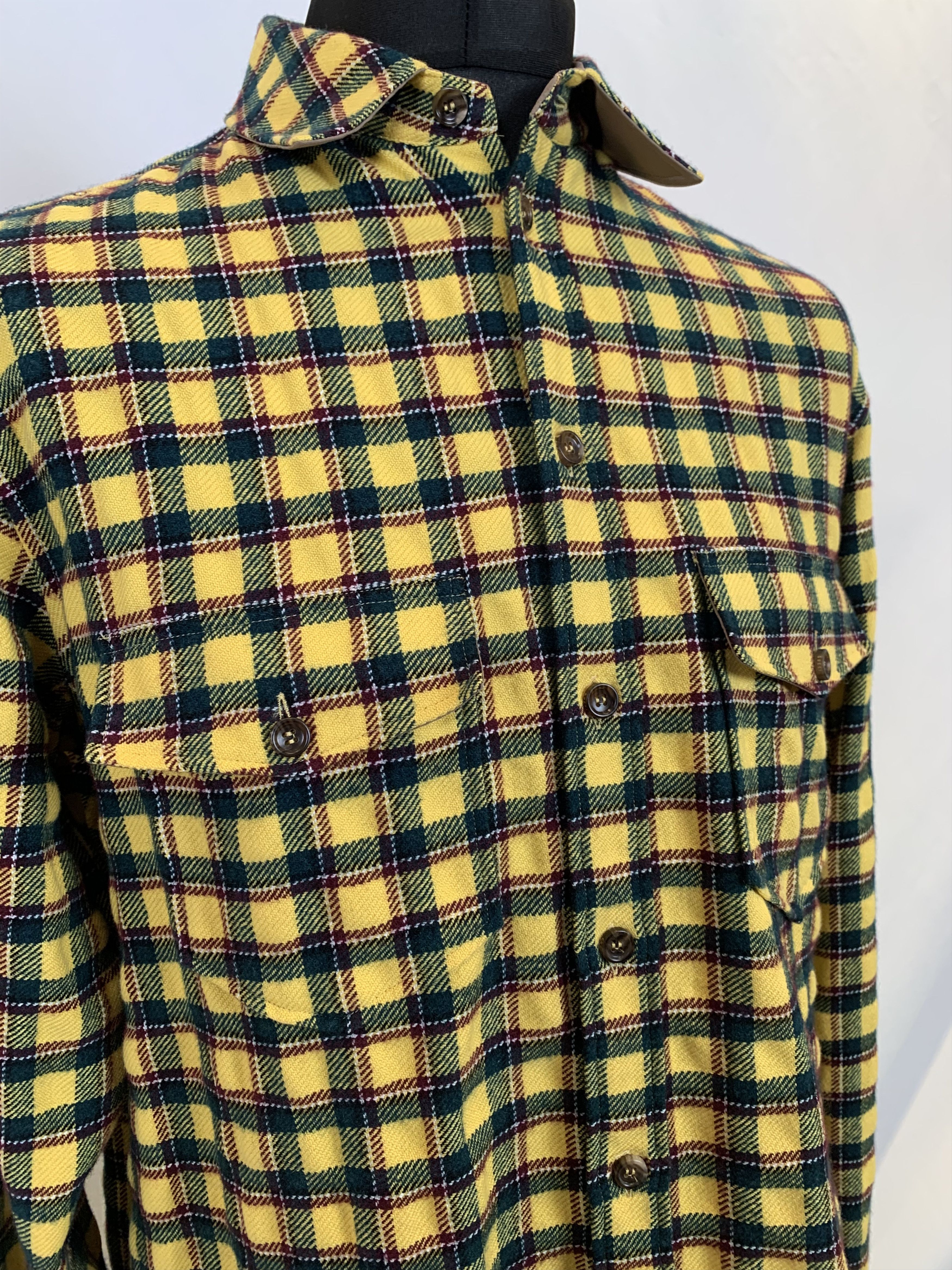 Gucci Gucci UFO Yellow Checked Shirt Size US L / EU 52-54 / 3 - 5 Thumbnail