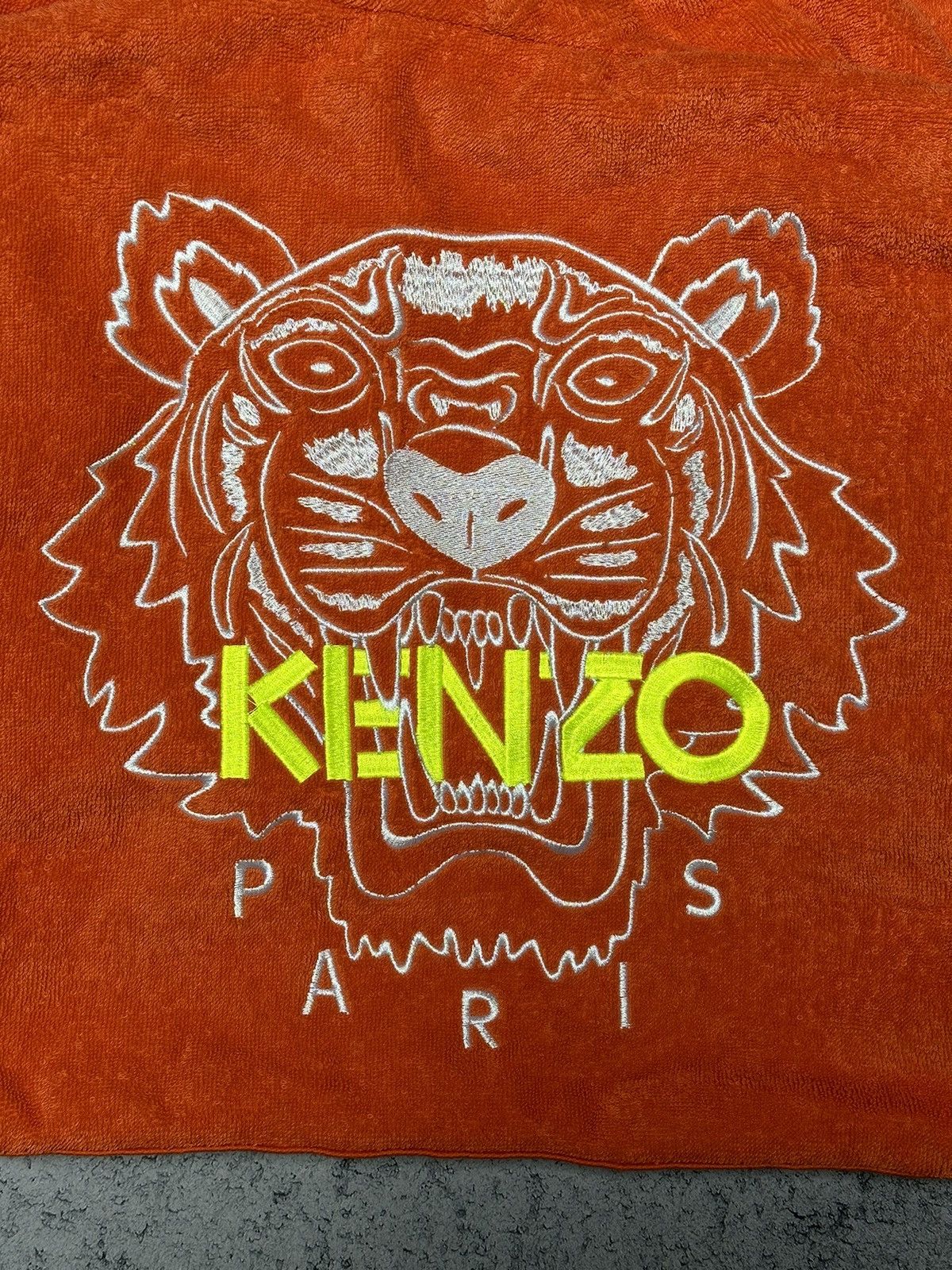 Kenzo Kenzo Paris Maison Tiger Big Logo Embroidery Bathrobe Size US S / EU 44-46 / 1 - 4 Thumbnail