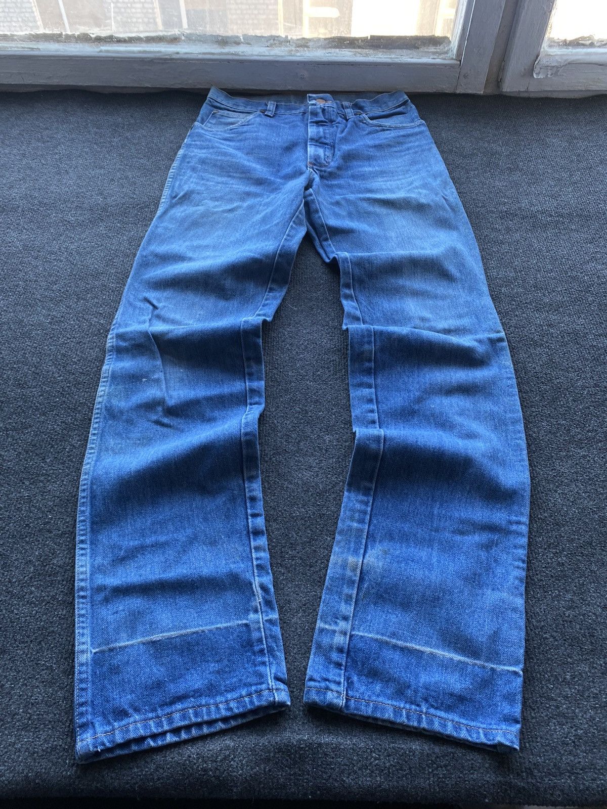 Wrangler 🔥Cowboy Western Vntg Wrangler Eclair Zip Jeans 31 rare Size US 31 - 24 Thumbnail