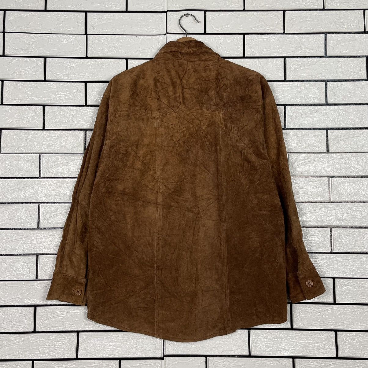 Vera Pelle Vtg 80s Italian Made Vera Pelle Suede Leather Jacket Size US L / EU 52-54 / 3 - 7 Thumbnail