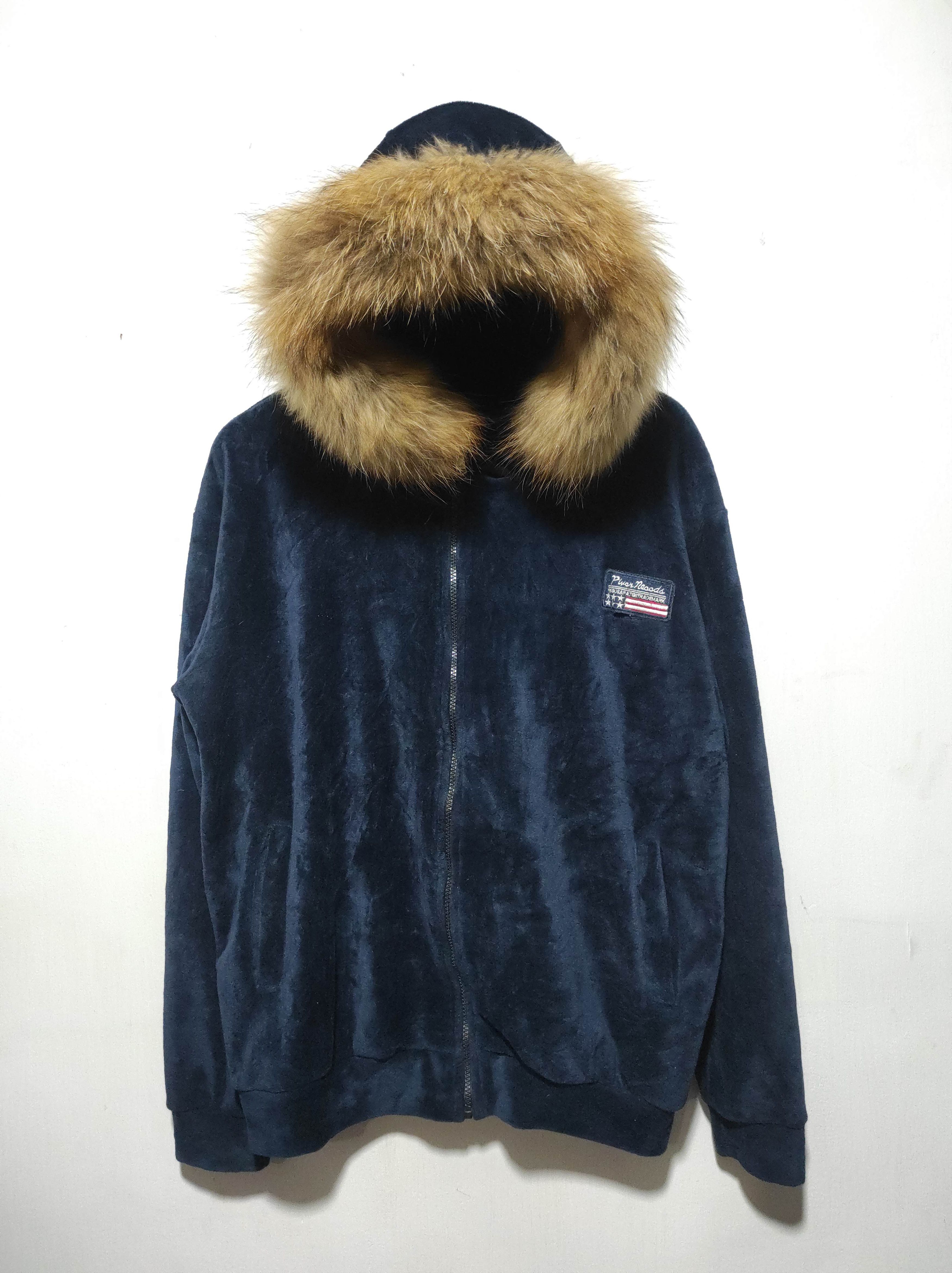 Hysteric Glamour BLue Stock Velvet Zip Fur Hoodie i6w9 Lgb Style Size US L / EU 52-54 / 3 - 2 Thumbnail
