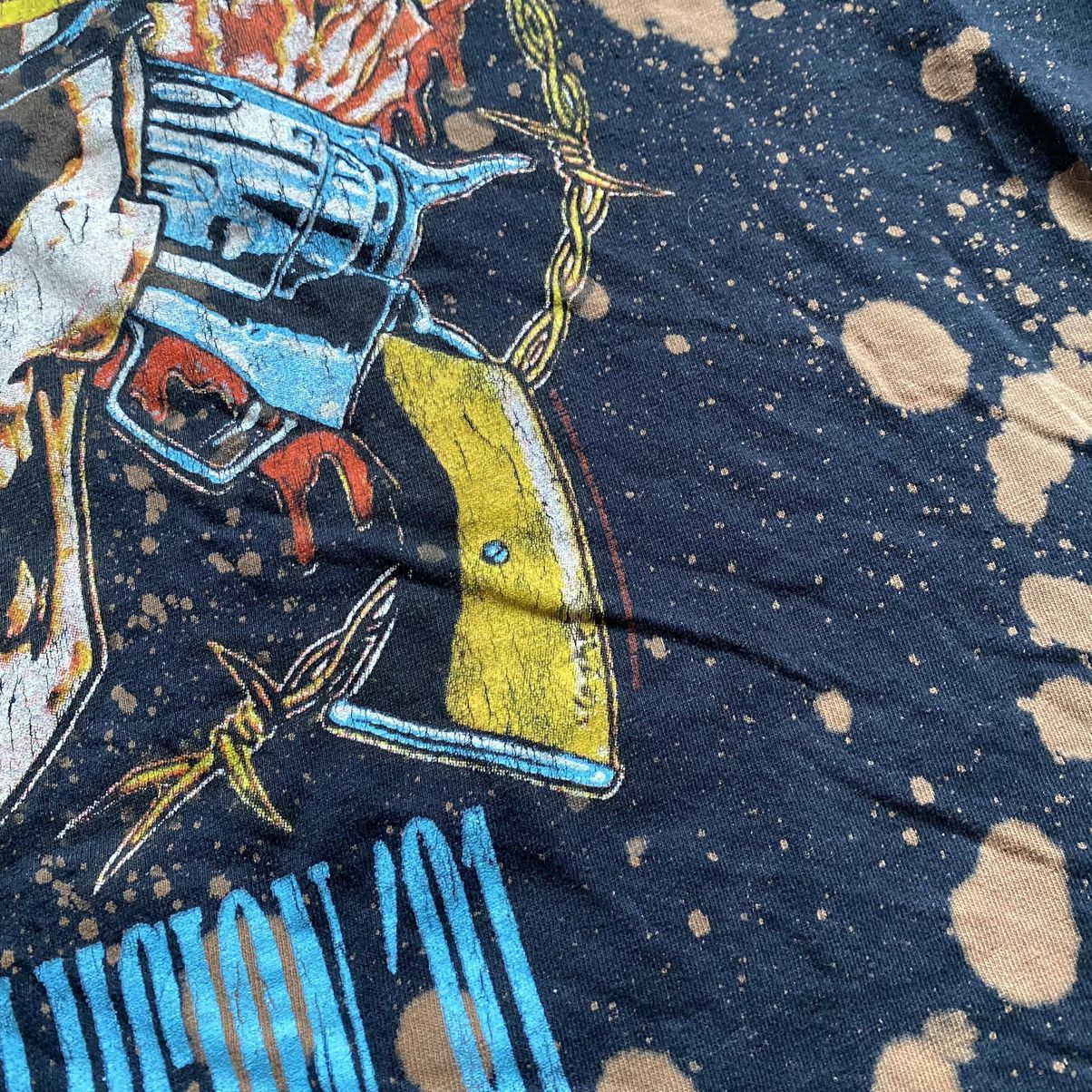 Band Tees GUNS N ROSES ROCK BAND TOUR ACID WASH T SHIRT Size US L / EU 52-54 / 3 - 3 Thumbnail